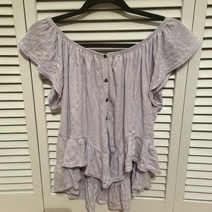 Free people lilac peplum top